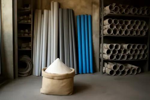 Natural Calcium Carbonate for PVC Sheets, PVC Pipes, PVC Profiles